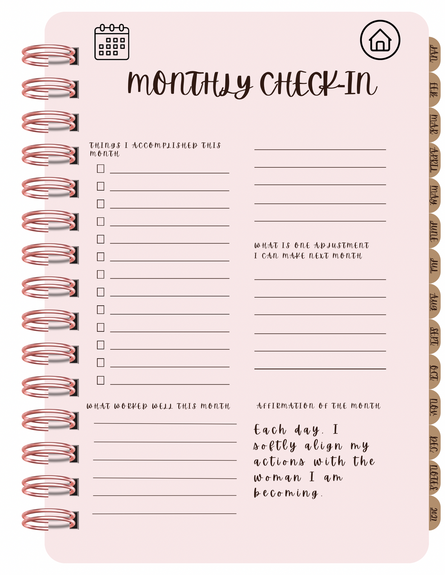 2026 Digital Accountability Planner